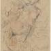 A Reclining Nude with Her Right Arm Raised over a Swift Composition Study [verso]